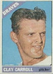 1966 Topps Baseball Cards      307     Clay Carroll